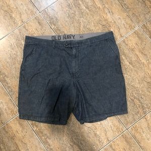 Mens Chambray Shorts Size 42